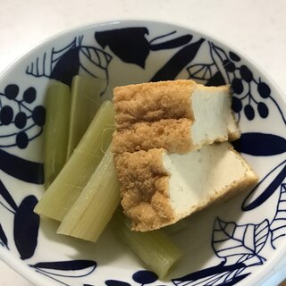 ふきと厚揚げの煮物